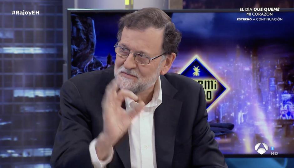 Mariano Rajoy, en 'El Hormiguero', donde ha ido a presentar 'Política para adultos', su último libro