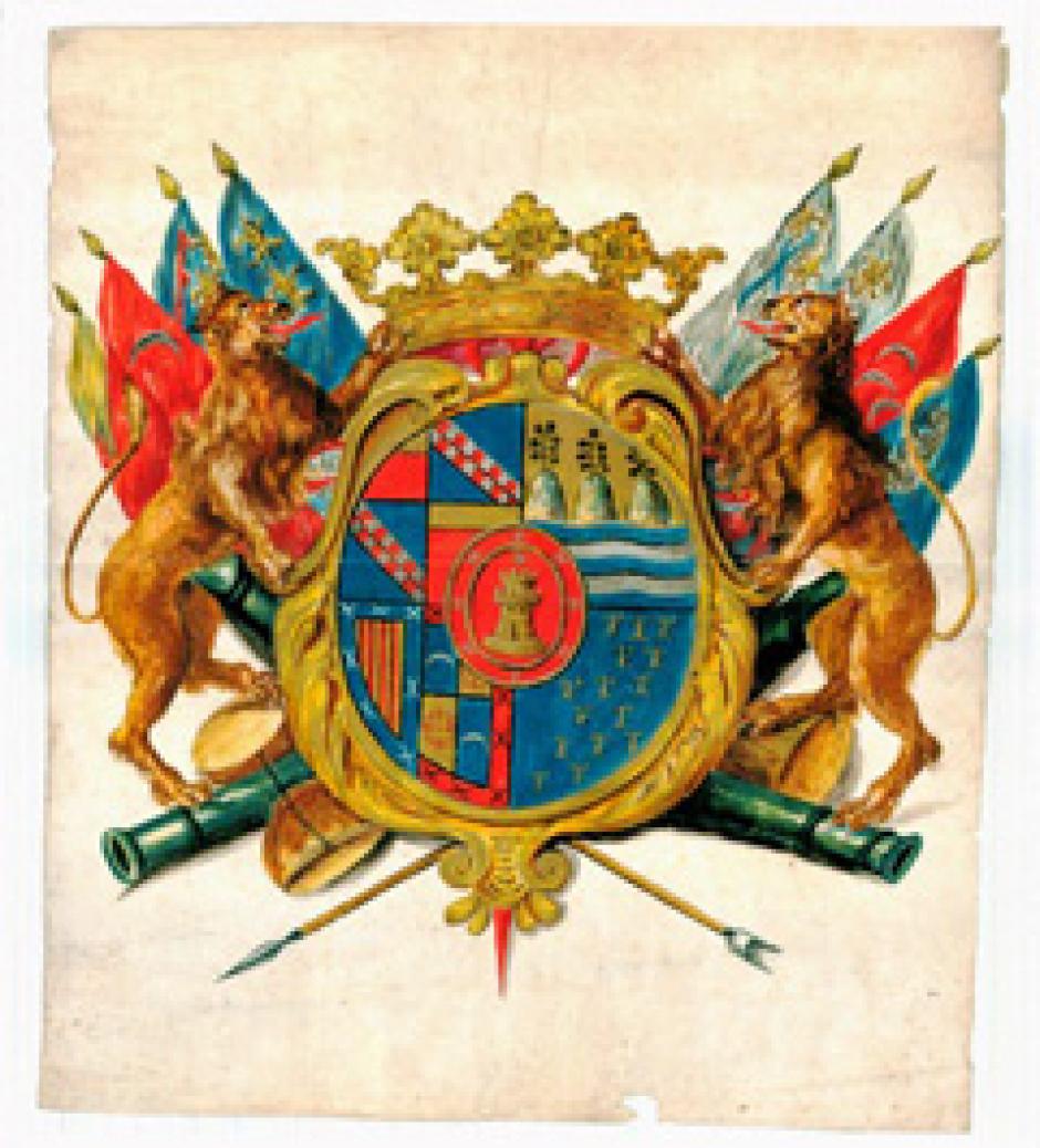 Escudo de armas del marqués de Sentmenat