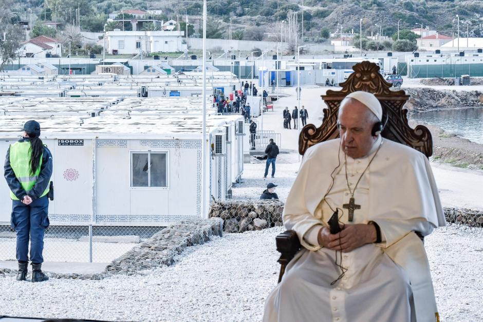 El Papa, en Lesbos
