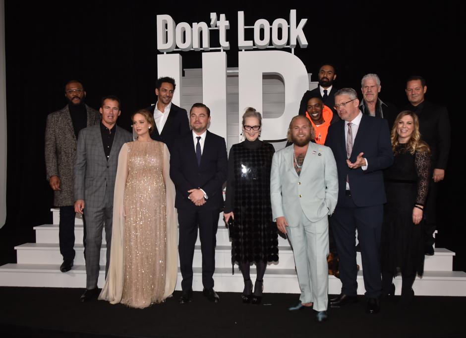 El equipo de la película 'No mires arriba' en la premiere de Nueva York