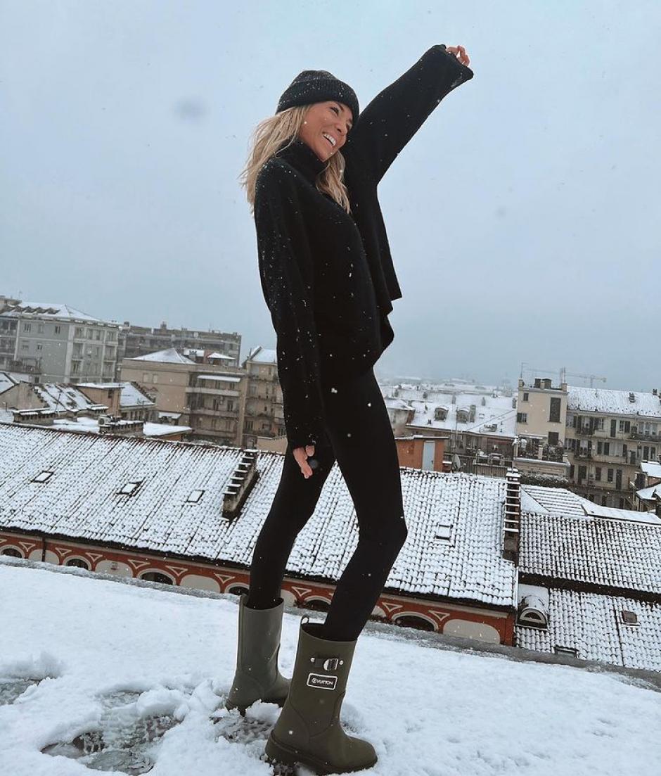 Alice Campello disfruta de los primeros copos de nieve en Italia | Instagram