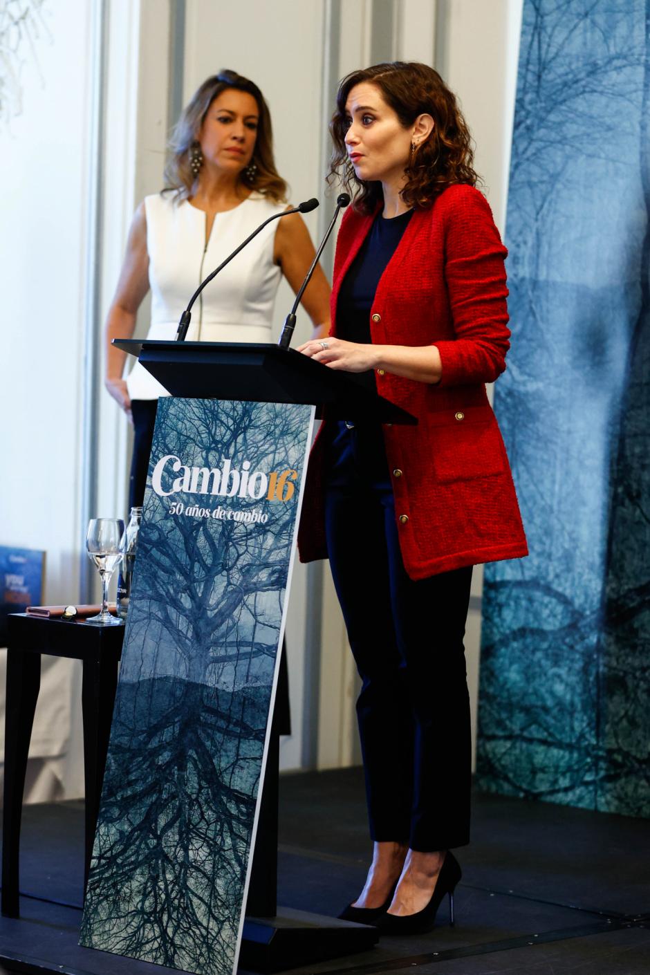 Isabel Díaz Ayuso during the Cambio 16 awards ceremony in Madrid, November 29, 2021.