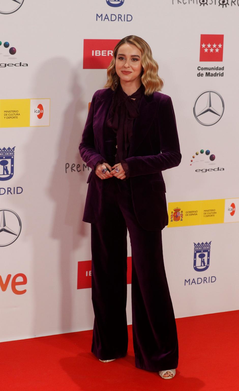 La actriz Paula Usero a su llegada a la gala de entrega de los Premios Forqué, en su vigésimo séptima edición, que rendirán homenaje a la década de los 80