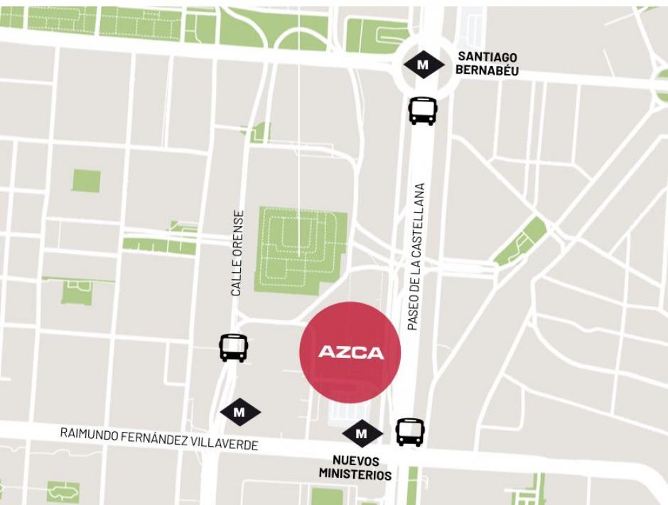 Azca se encuentra en un lugar estratégico de Madrid