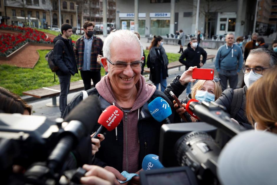El que fuera líder de ETA, Mikel Antza, no ha querido hacer declaraciones a su entrada a los juzgados de San Sebastián