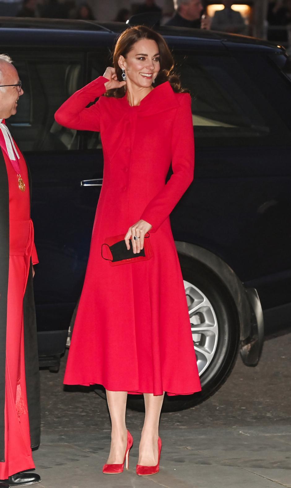 Kate Middleton , Duchess of Cambridge attending Christmascommunity service  in London. Picture date: Wednesday December 8, 2021.