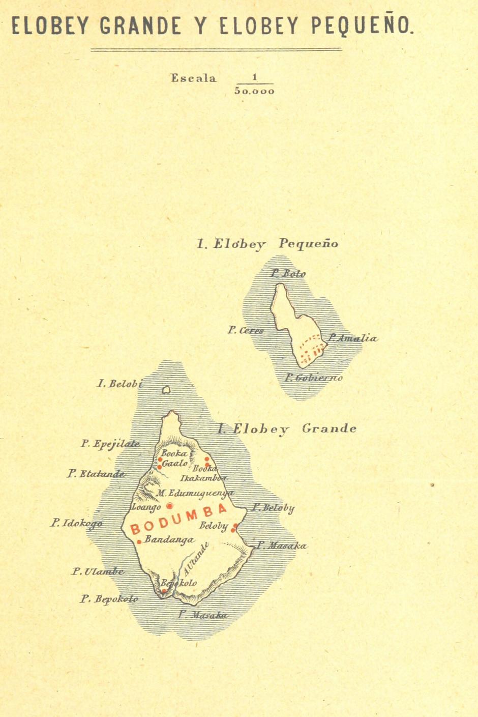Las islas de Elobey Grande y Elobey Pequeño