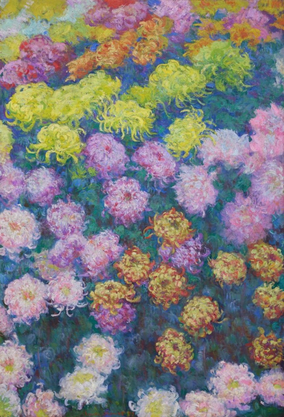 'Massif de chrysanthemes', una de las obras de Monet subastadas por Sotheby's