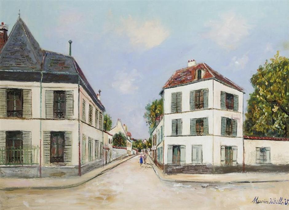 El cuadro 'Carrefour à Sannois', de Maurice Utrillo
