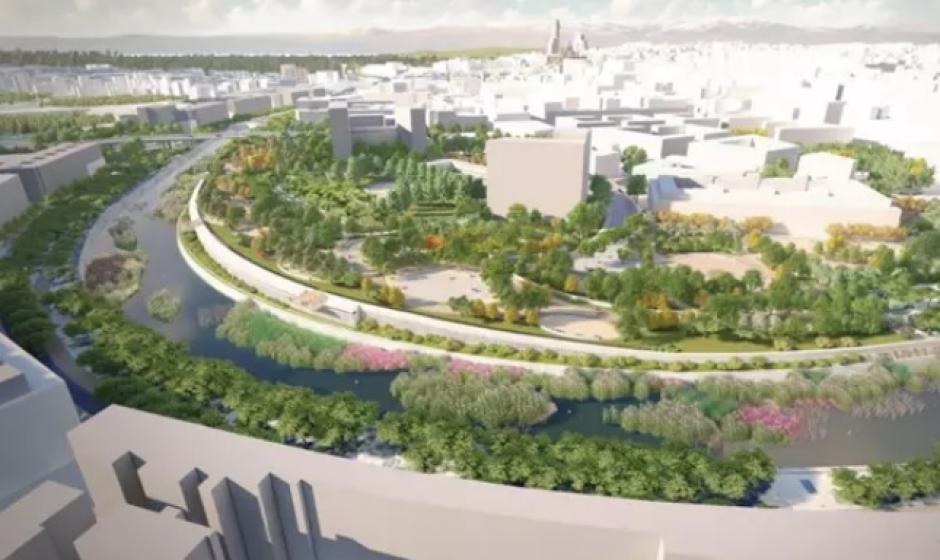 Proyecto para cubrir la M-30 a su paso por el antiguo Calderón