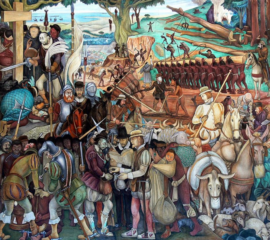 Los murales de Diego Rivera han ilustrado para la historia del Arte, la leyenda negra de España en América