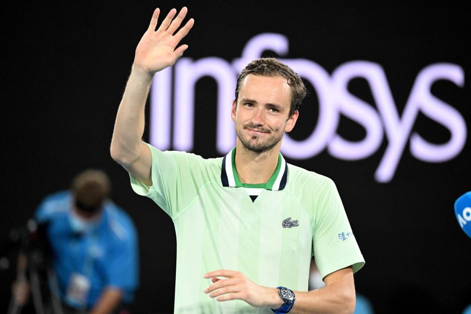 Medvedev tras ganar su semifinal en Australia