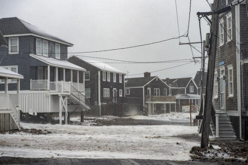 Zonas afectadas por la nevada en Massachusetts