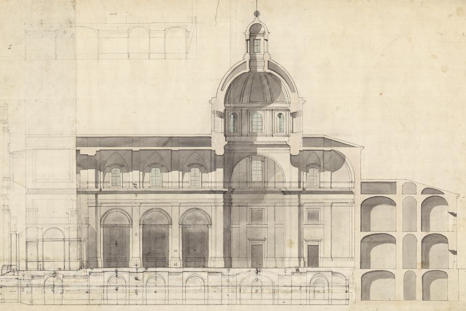 Ilustración de un edificio de Sabatini