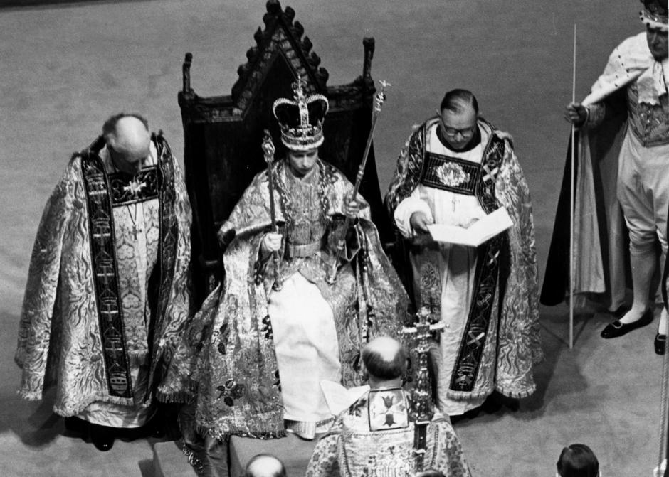 Imagen de la coronación de la Reina Isabel II
