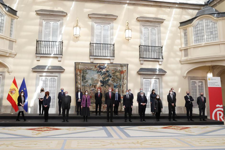 En El Palacio de El Pardo, en Madrid, este lunes