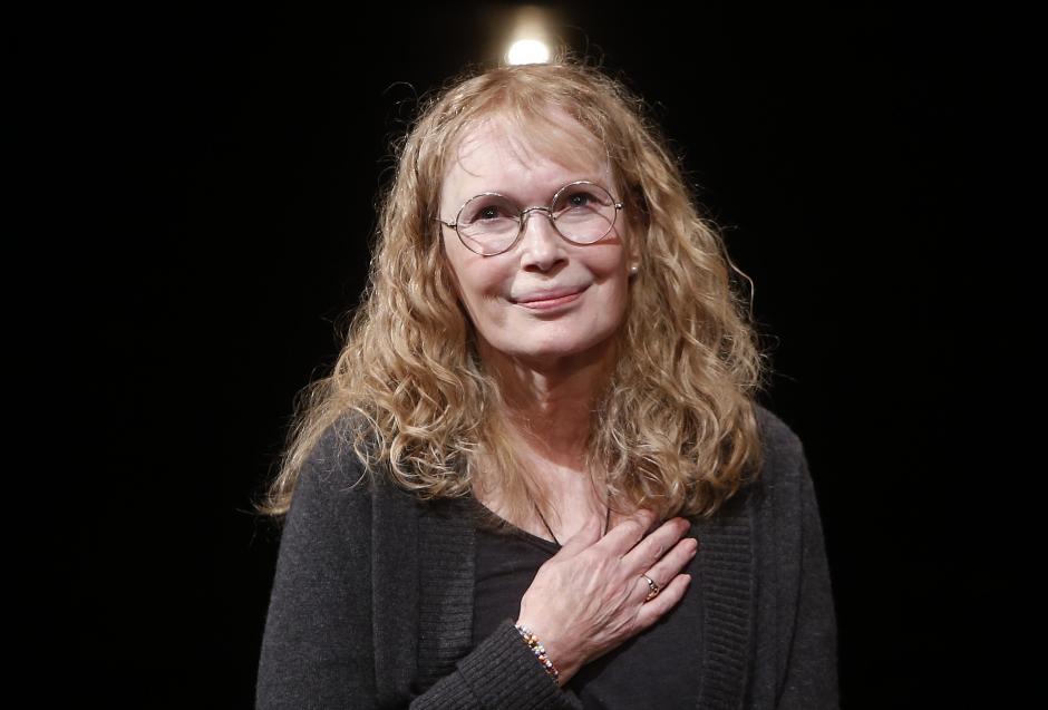 Actress Mia Farrow during Opening night curtain call for Broadway's Love Letters at the Brooks Atkinson Theatre.
Where: New York, New York, United States
When: 19 Sep 2014