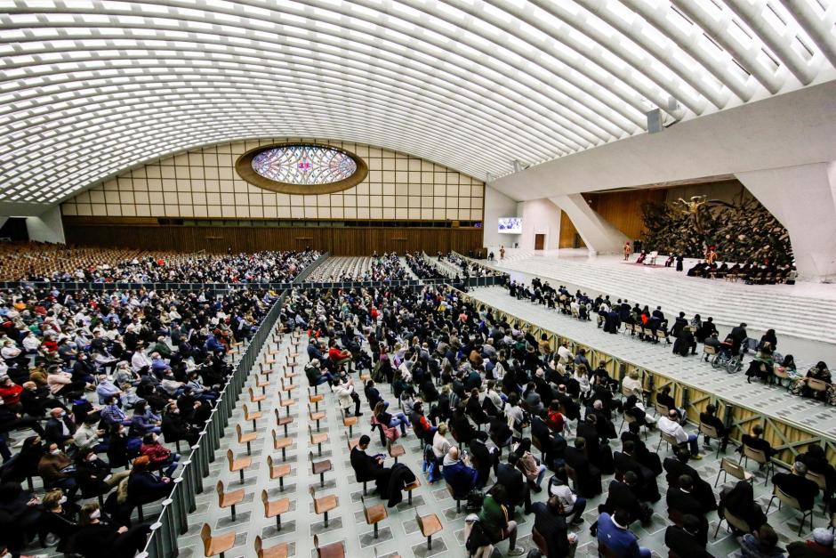 El aula Pablo VI durante la audiencia general de este miércoles