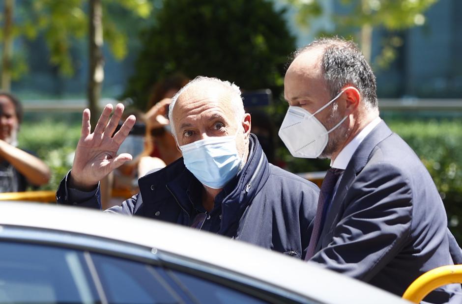 Producer Jose Luis Moreno leaving thecourts in Madrid 01 July 2021