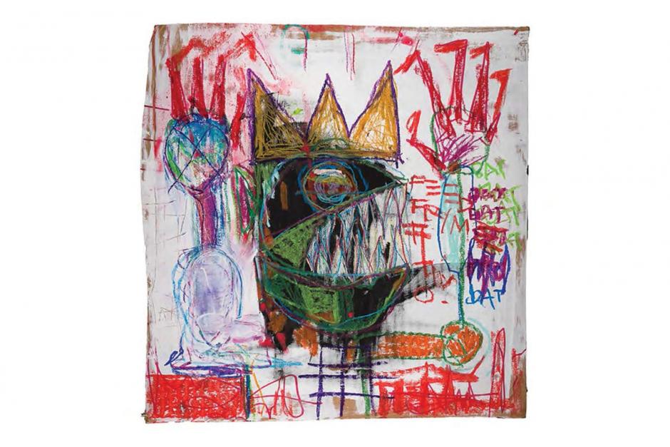 'Reptile with claws and crown', una de las obras de Basquiat expuesta en el Museo de Orlando