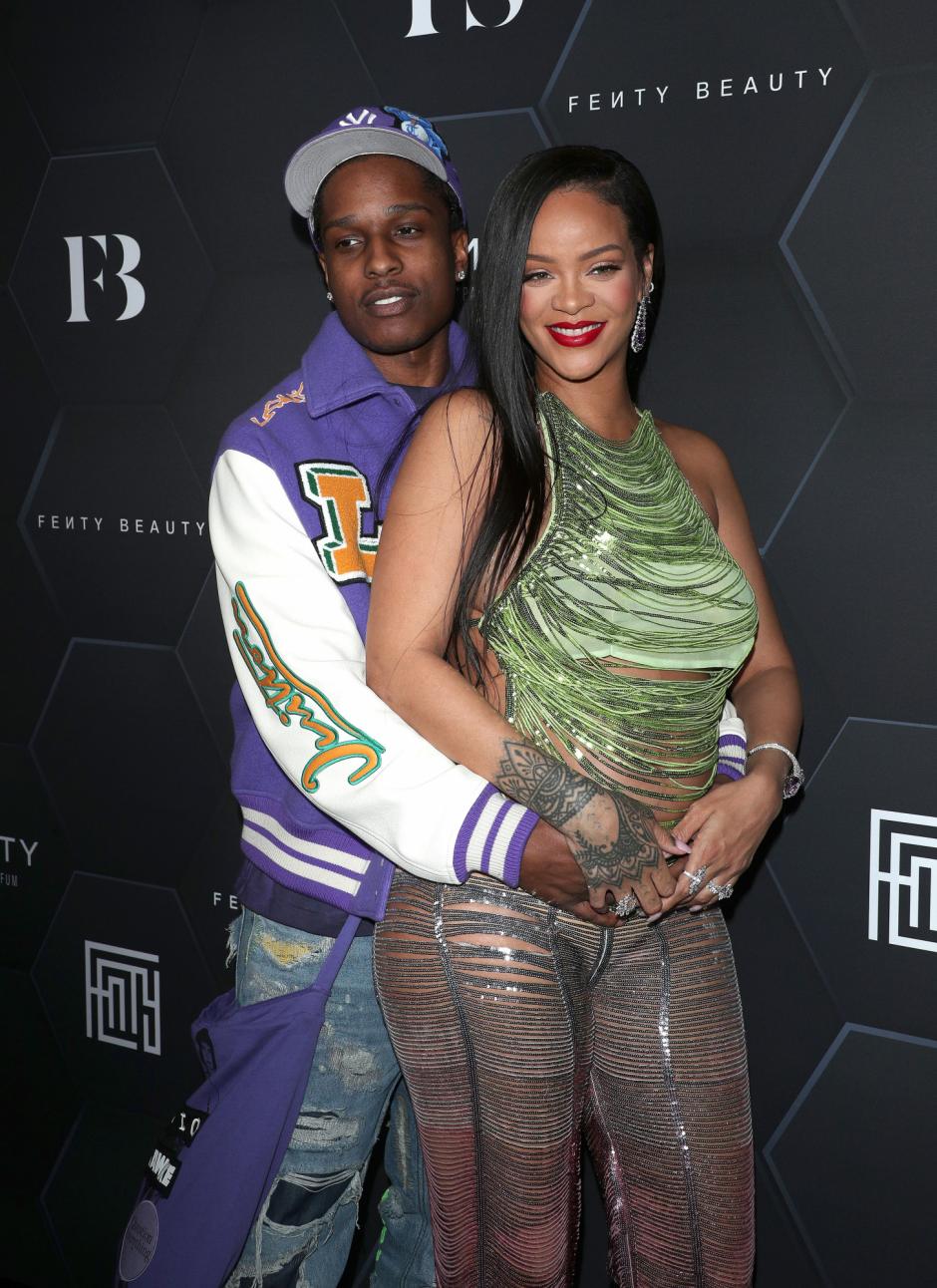 Singers Rihanna and ASAP Rocky at Fendy event in Los Angeles