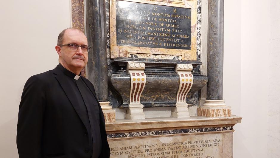 José Jaime Brosel, rector de la Iglesia Nacional Española de Roma, donde están los dos papas