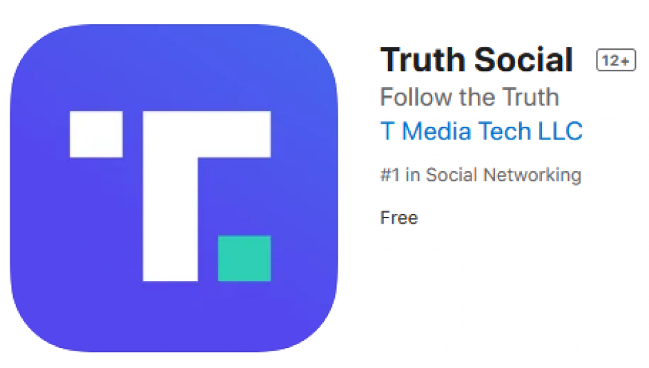 Truth Social en la App Store de Apple