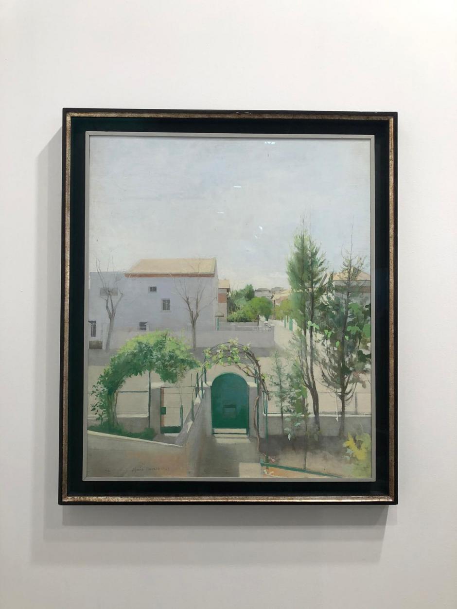 'Entrada de casa', el cuadro de María Moreno que recompró su marido, Antonio López