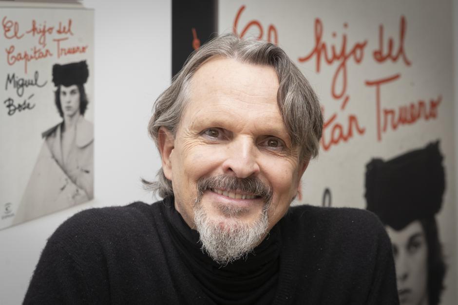 Singer Miguel Bosé during book premiere " el hijo del capitan trueno " in Madrid, November 10, 2021.