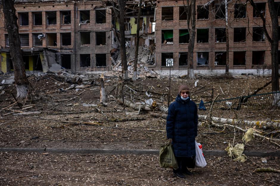 Kiev Ucrania destrucción Guerra