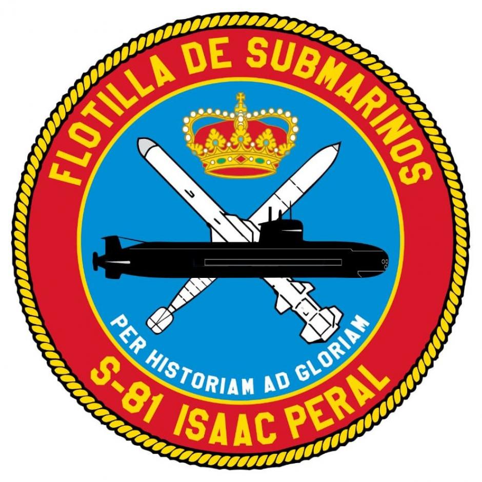 El escudo del S-81 Isaac Peral