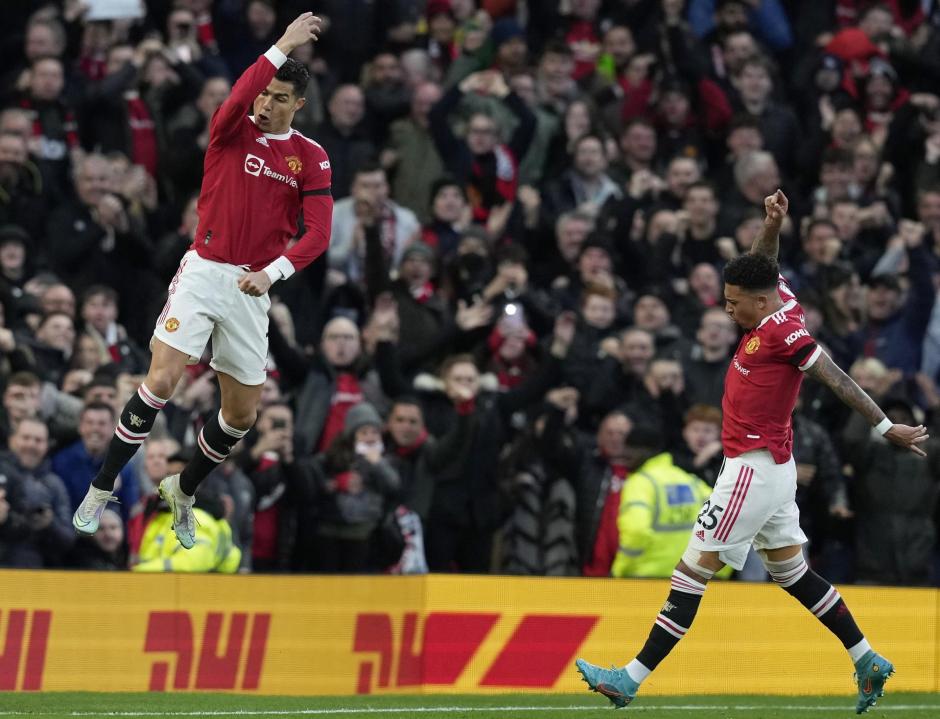 Cristiano celebra el primer gol ante el Tottenham