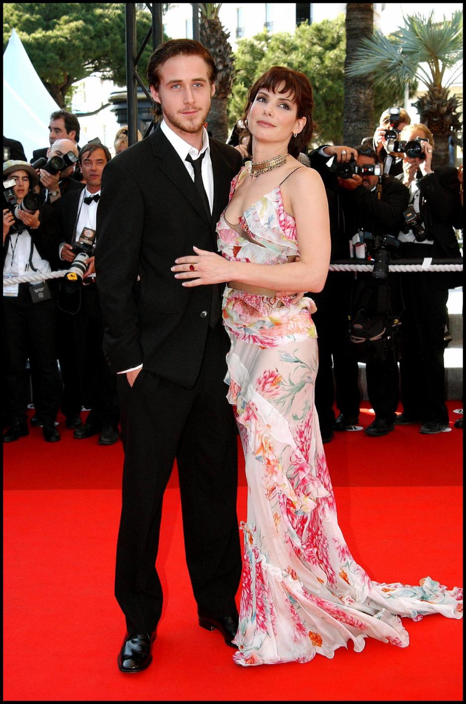 Ryan Gosling y Sandra Bullock, durante el festival de Cannes en 2002