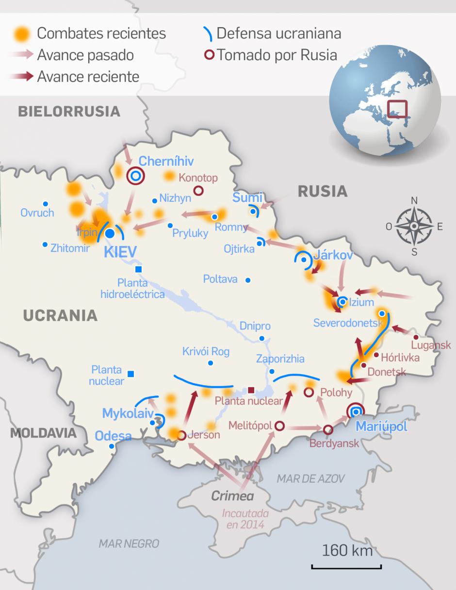 21 marzo mapa Ucrania