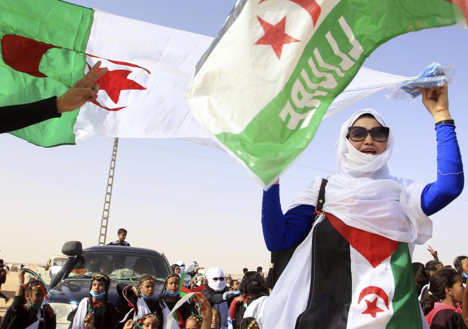 Refugiados del Sáhara Occidental en las celebraciones del 45 aniversario de la creación de la República Árabe Saharaui Democrática