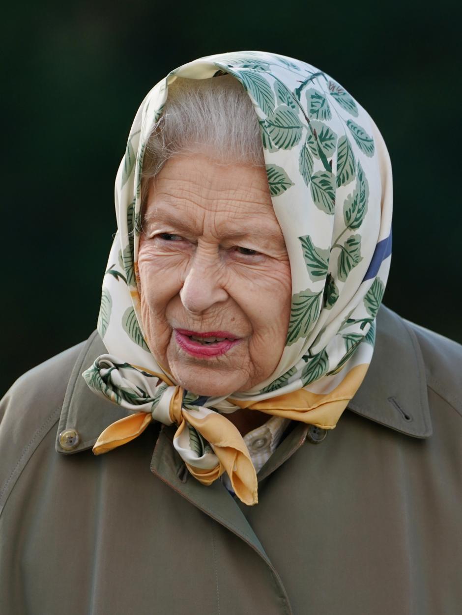 Queen Elizabeth II marked the start of the official planting season in Balmoral on Friday October 1, 2021. *** Local Caption *** .