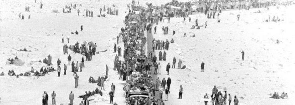 350.000 marroquíes durante la «marcha verde» en 1975