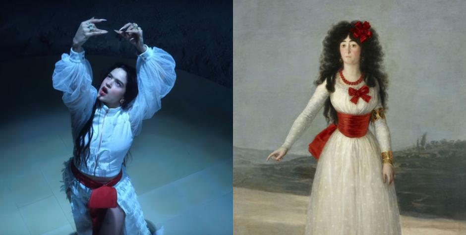 Videoclip de 'A palé' y cuadro de 'La duquesa blanca', de Goya