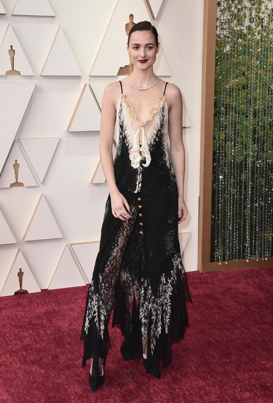 Actress Tracee Ellis Ross during 94th Academy Awards ( Oscars ) on Sunday, March 27, 2022, in Los Angeles.
En la foto vestida por la firma " Carolina Herrera "
