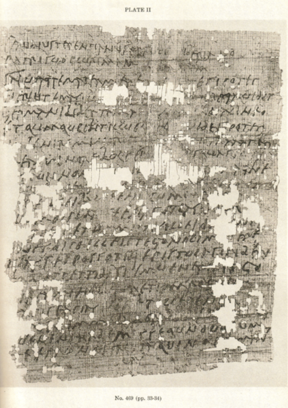 Carta de un legionario en papiro