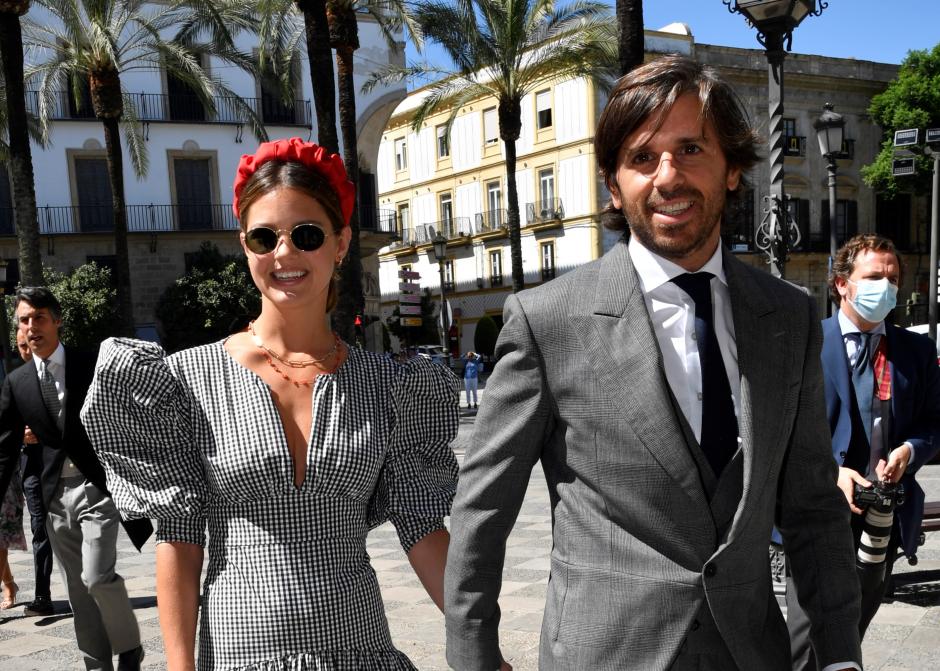 La pareja acudió a la boda de Carlos Cortina y Carla Vega Penichet en Jerez de la Frontera