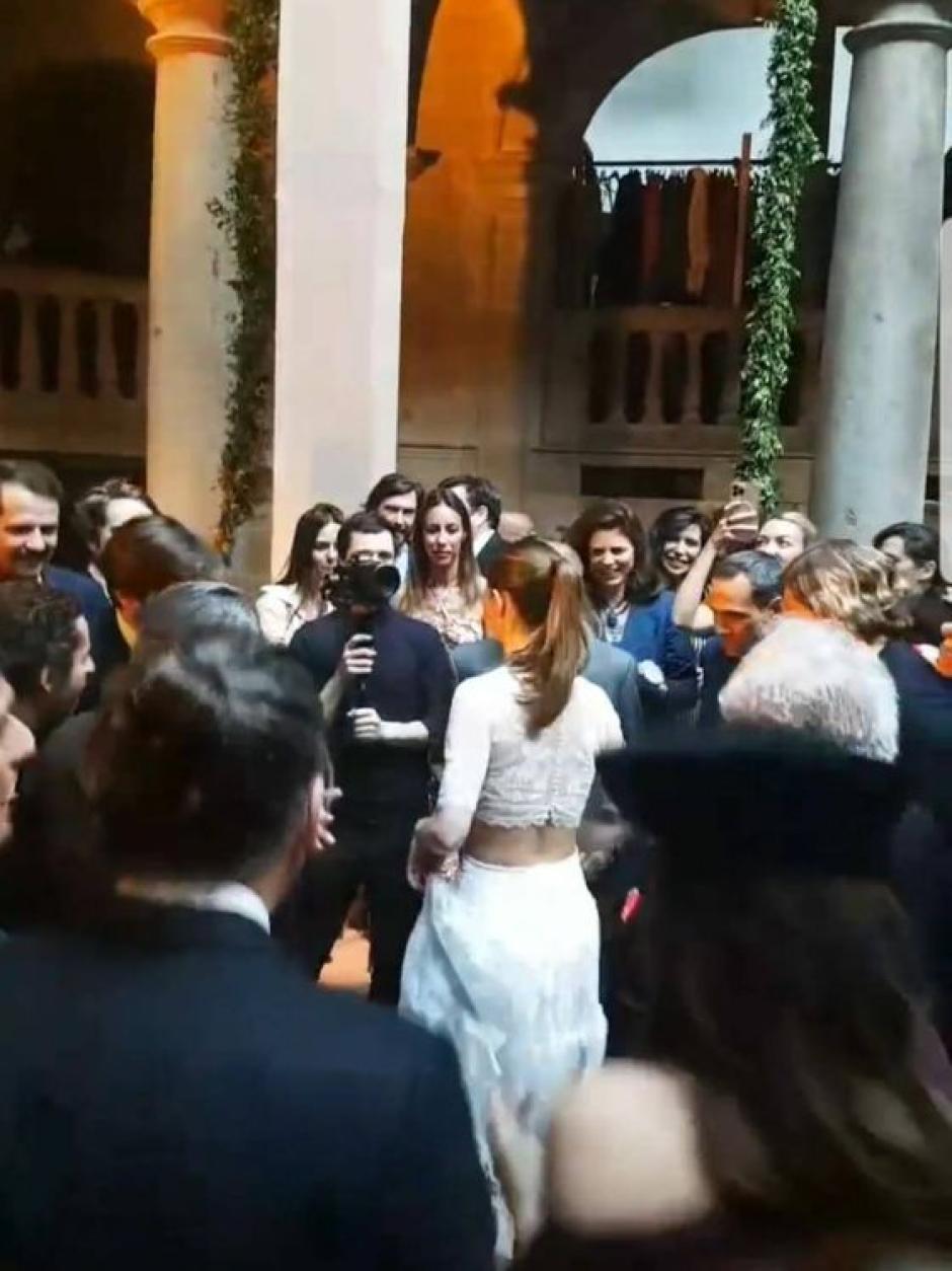 Isabelle Junot, durante el baile de la ceremonia