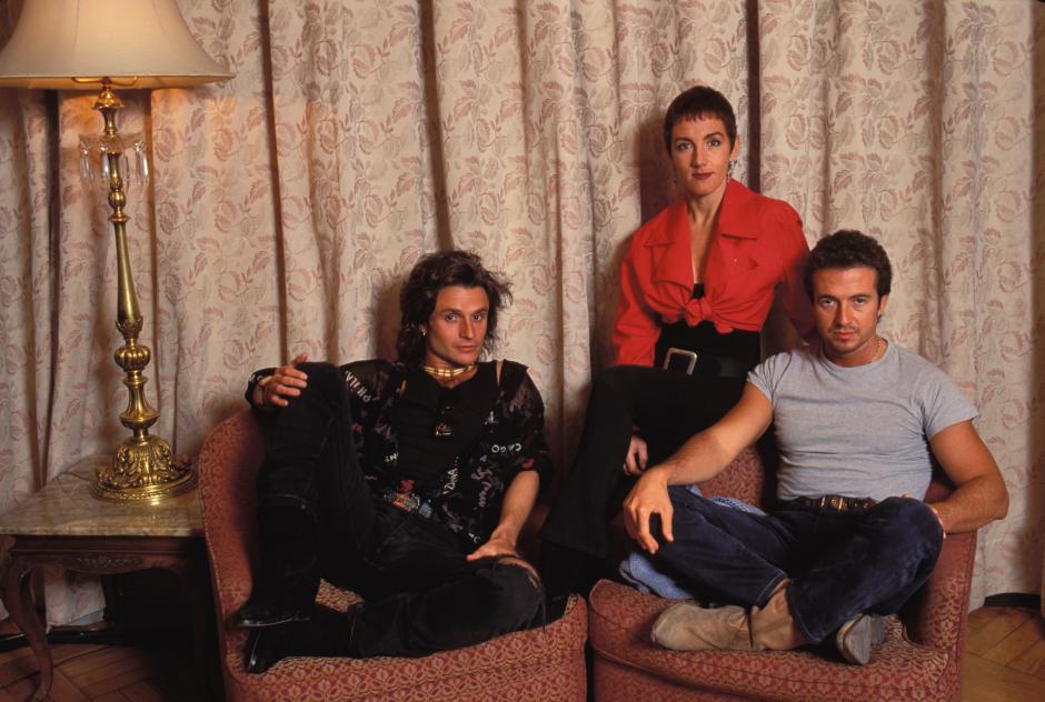 Miembros de la banda española Mecano