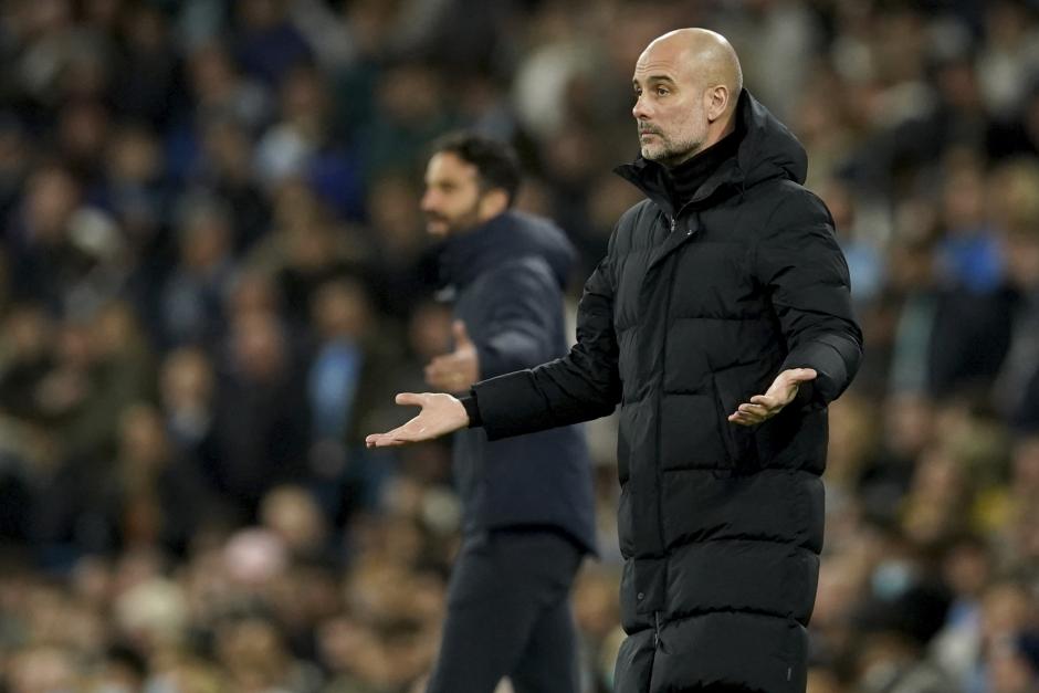 Pep Guardiola el pasado 9 de marzo contra el Sporting de Lisboa