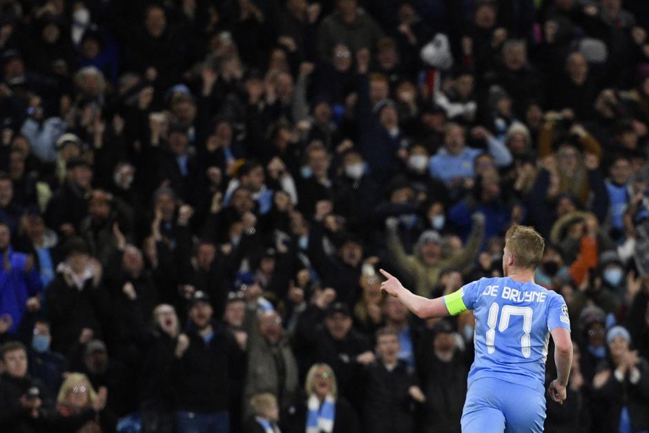 El belga celebra su gol ante el Atlético