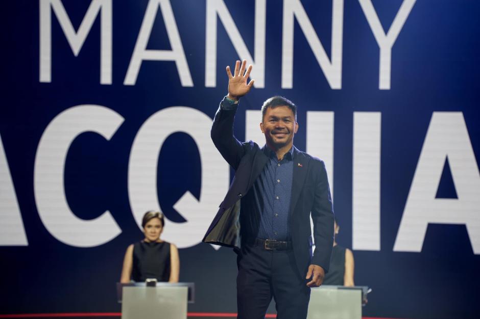 Manny Pacquiao exboxeador y candidato presidencial de Filipinas