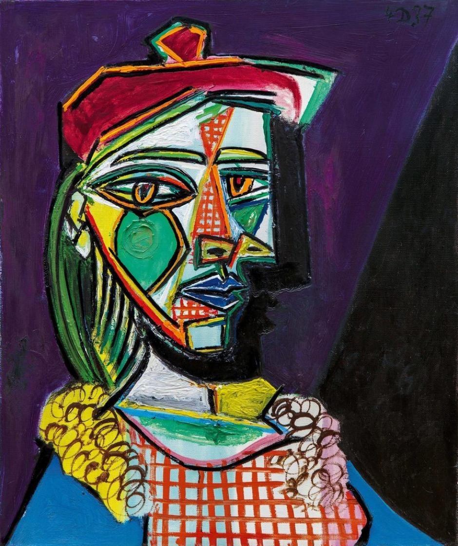 Retrato de Marie-Thérese Walter, pintado por Picasso. Cuando el pintor la conoció, ella tenía 17 años y él, 50