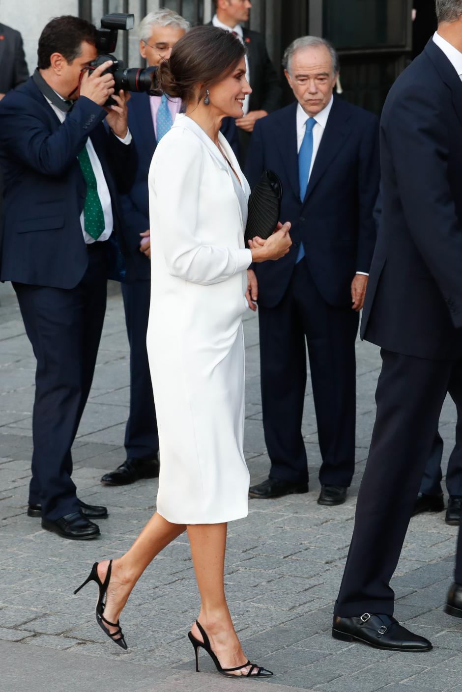 Spanish Queen Letizia in Stockholm during oficial visit to Sweden on Tuesday, 23 November 2021.