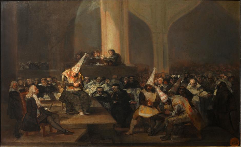 'Auto de fe de la Inquisición' por Francisco de Goya (1812-1819)