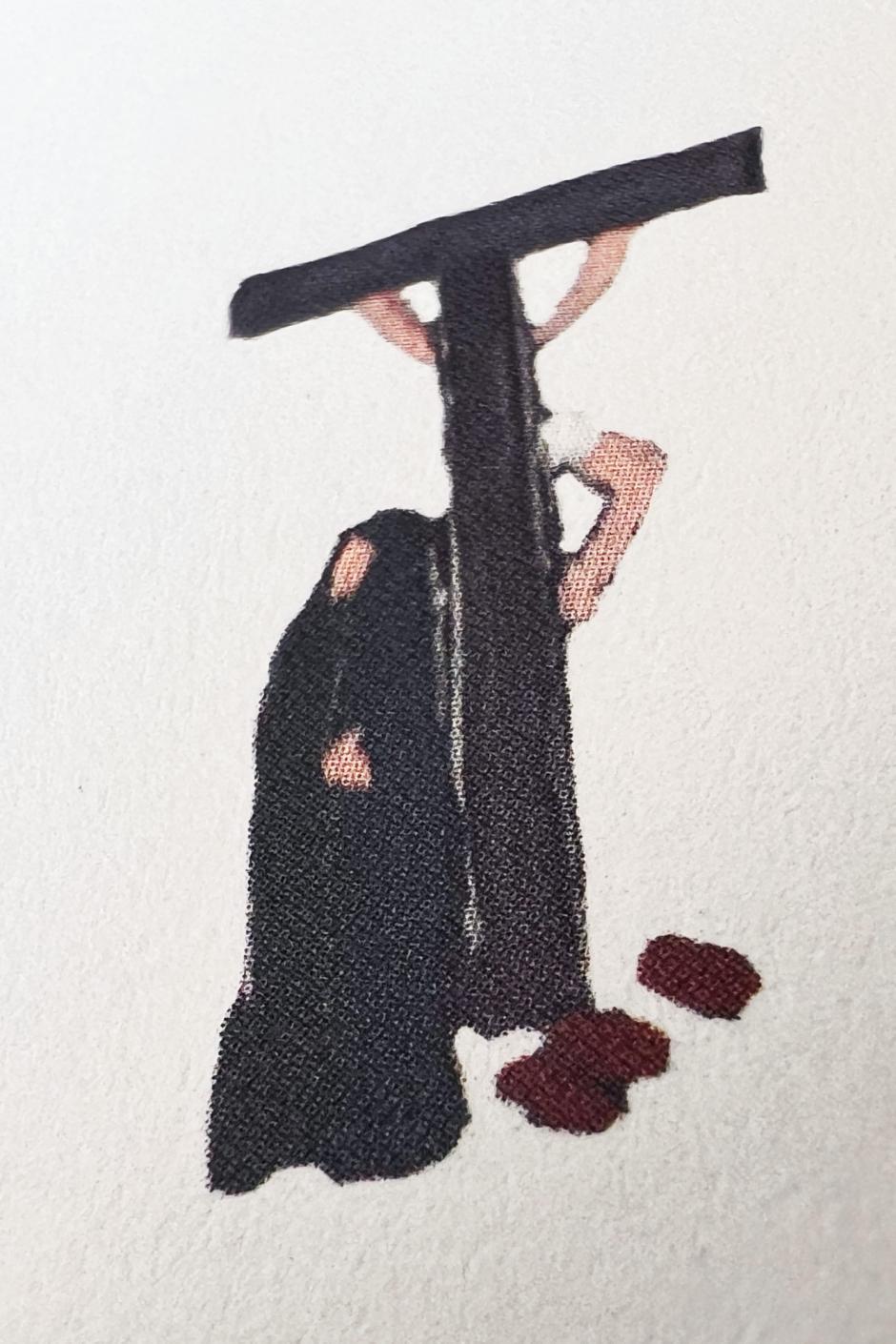 María al pie de la cruz. Ilustración de Luis Ruiz del Árbol